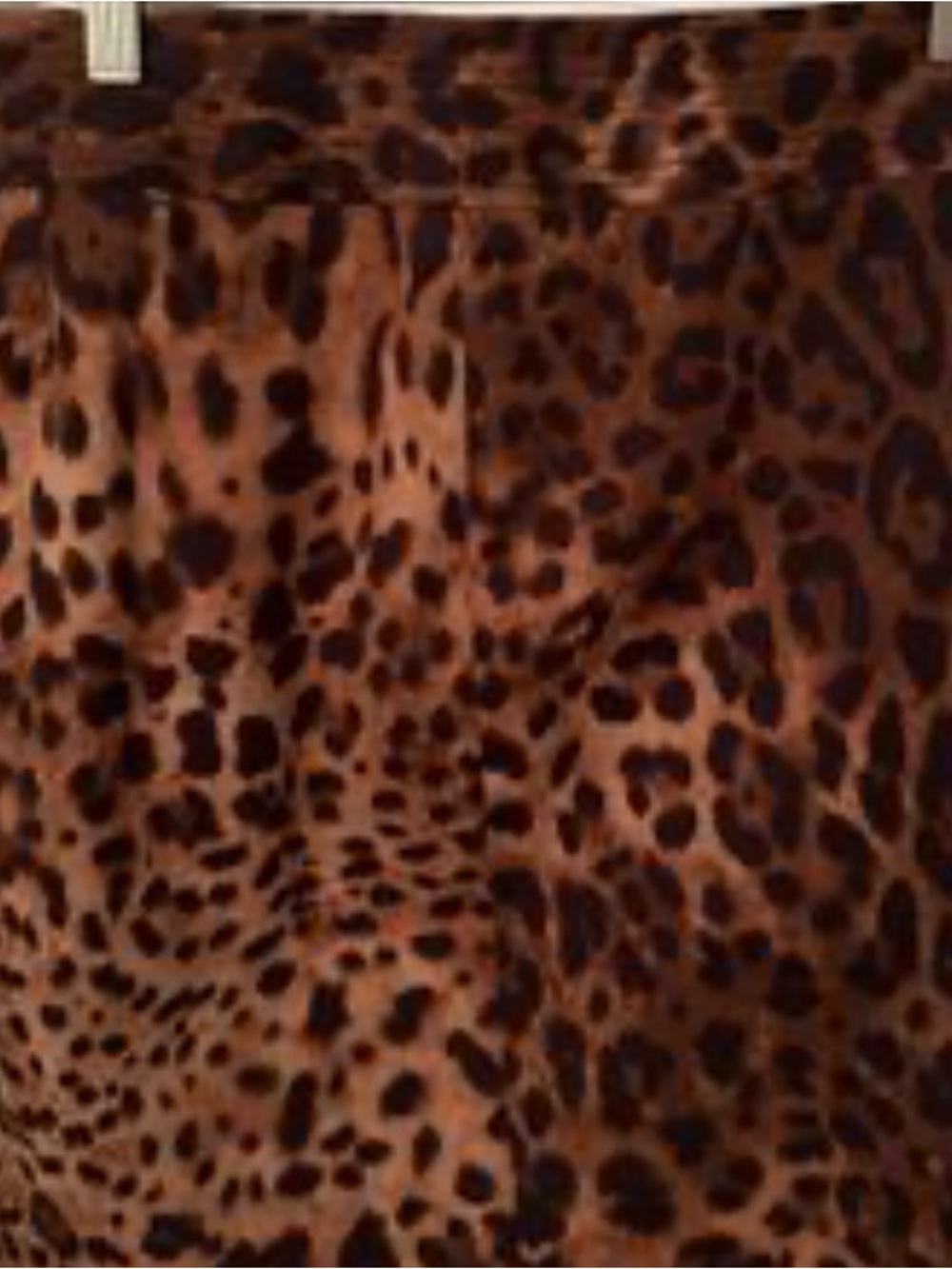 Rafaella Brown and Black Leopard Print Pencil Skirt